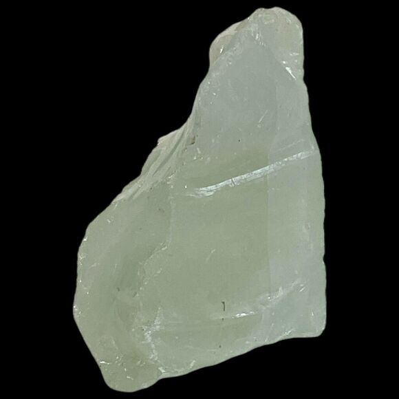 Opalescent White Clear Art Glass Cullet Glowing Uranium Manganese Slag #4GX283 - Picture 4 of 7